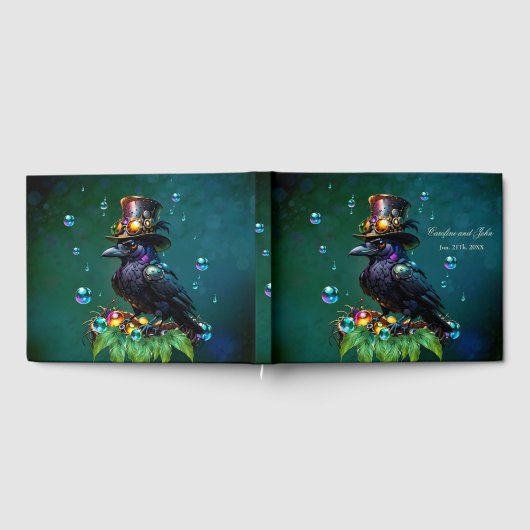 Fantastische steampunk kraai gastenboek (Volledig)