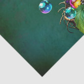 Fantastische steampunk kraai tissuepapier (Detail)