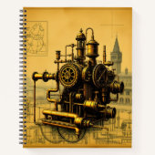 Fantastische Steampunk Machine Notitieboek (Voorkant)