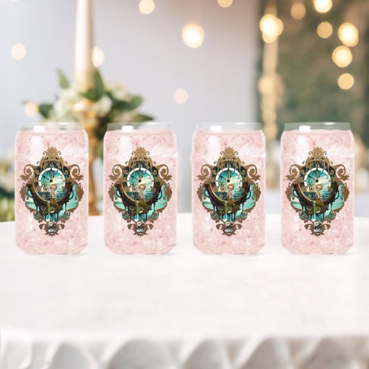 Fantastische steampunk zee klok blikvorm glas (Insitu (Huwelijk))