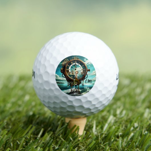 Fantastische steampunk zee klok golfballen (Insitu Shirt)
