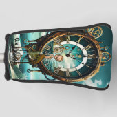 Fantastische steampunk zee klok golfheadcover (Voorkant)