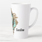 Fantastische steampunk zee klok latte mok (Rechts)