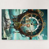 Fantastische steampunk zee klok legpuzzel (Horizontaal)