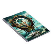 Fantastische steampunk zee klok notitieboek (Rechterzijde)