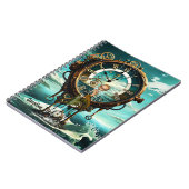 Fantastische steampunk zee klok notitieboek (Linkerzijde)