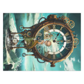 Fantastische steampunk zee klok tafelkleed (Voorkant (Horizontaal))