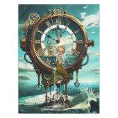 Fantastische steampunk zee klok tafelkleed (Voorkant)