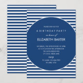 Fantastische Strepen Algemene Feest Uitnodiging (B (Voorkant / Achterkant)