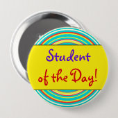 Fantastische "Student van de Dag!" Button (Voorkant /achterkant)