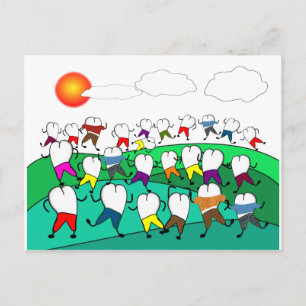 Fantastische tandheelkundige kunstgeschenken briefkaart