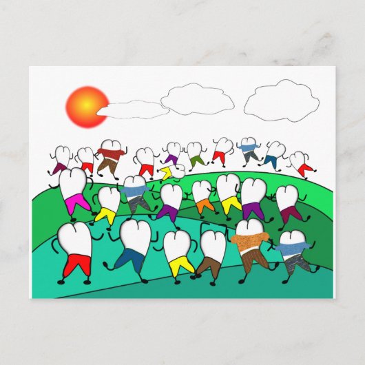 Fantastische tandheelkundige kunstgeschenken briefkaart (Voorkant)