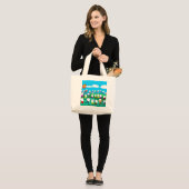 Fantastische tandheelkundige kunstgeschenken grote tote bag (Voorkant (model))