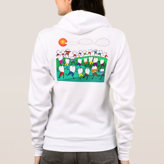 Fantastische tandheelkundige kunstgeschenken hoodie (Achterkant)