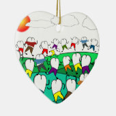 Fantastische tandheelkundige kunstgeschenken keramisch ornament (Rechts)