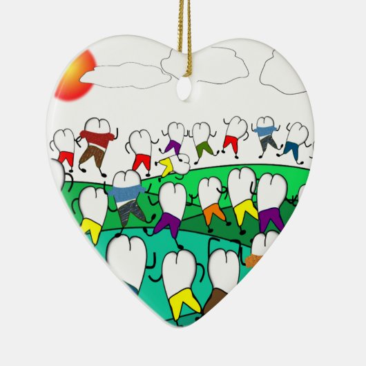 Fantastische tandheelkundige kunstgeschenken keramisch ornament (Rechts)