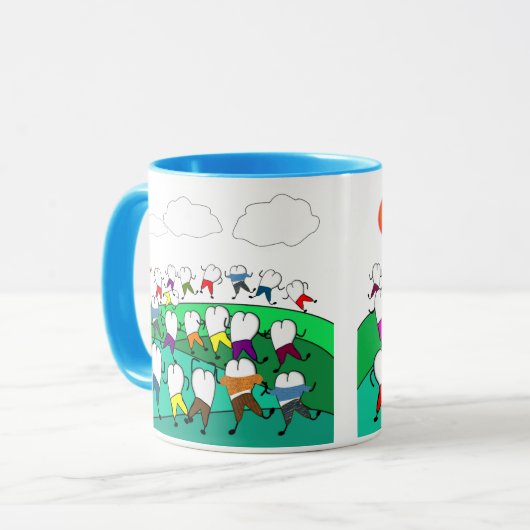 Fantastische tandheelkundige kunstgeschenken mok (Voorkant links)