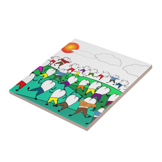 Fantastische tandheelkundige kunstgeschenken tegeltje (Zijkant)