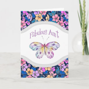 Fantastische tante Butterfly Gift Ideeën Kaart