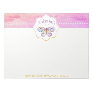 Fantastische tante Butterfly Gift Ideeën Notitieblok