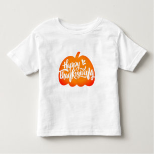 Fantastische tekst over pompoen voor Thanksgiving Kinder Shirts