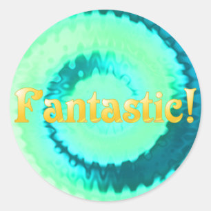 Fantastische tickers ronde sticker