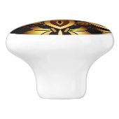 Fantastische Toscaanse kleuren 02 ~ Keramische Knop (Zijkant)