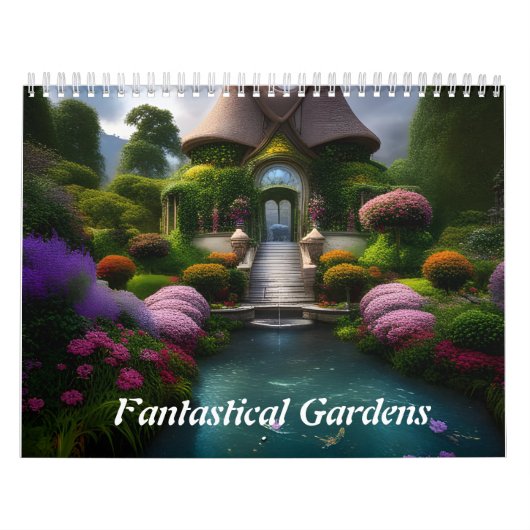 Fantastische tuinen kalender (Hoes)
