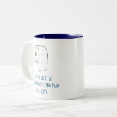 Fantastische vader Funny Gift Fathers Day van Son Tweekleurige Koffiemok (Voorkant links)