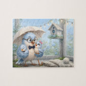 Fantastische Vader Vogel Kunstpuzzel Legpuzzel (Horizontaal)