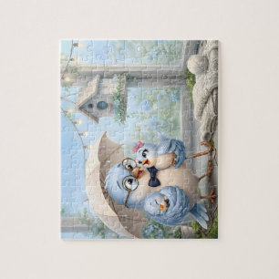 Fantastische Vader Vogel Kunstpuzzel Legpuzzel