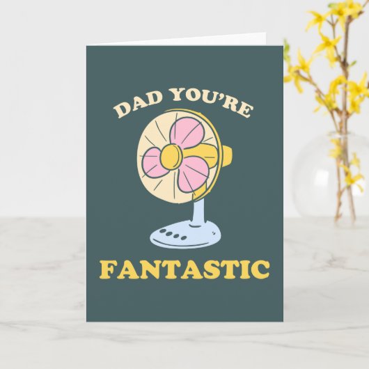 Fantastische Vaderdag pap Kaart (Gele Bloem)