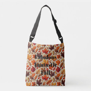Fantastische val bladeren crossbody tas