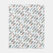 Fantastische Veer Fleece Deken (Voorkant)