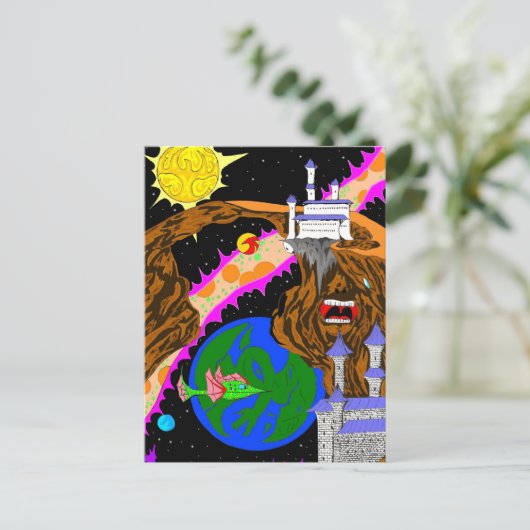 Fantastische verborgen afbeeldingen briefkaart (Staand voorkant)