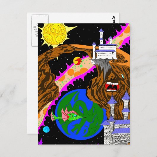 Fantastische verborgen afbeeldingen briefkaart (Voorkant / Achterkant)