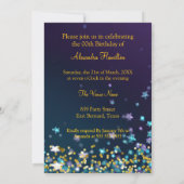 Fantastische Verjaardag Glitter Paarse Blauwgroen Kaart (Achterkant)