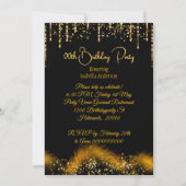 Fantastische Verjaardag Gouden Hakken Champagne Ju Kaart (Achterkant)