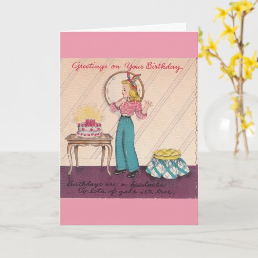  - fantastische verjaardagsgroeten, kaart (Gele Bloem)