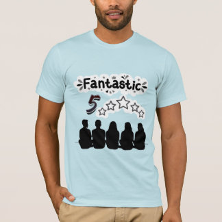 Fantastische vijf familie vrienden t-shirt