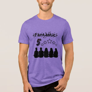 Fantastische vijf familie vrienden Tri-Blend shirt
