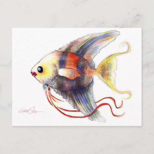 Fantastische vis: Angelica Briefkaart (Voorkant)