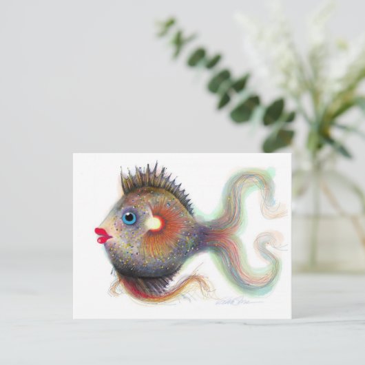 Fantastische vis: Fancy postkaarten (Staand voorkant)