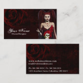 Fantastische Visitekaartjes - Donkere gotische vro (Voorkant / Achterkant)