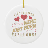 Fantastische Vissen voor Vrouwen Keramisch Ornament (Achterkant)