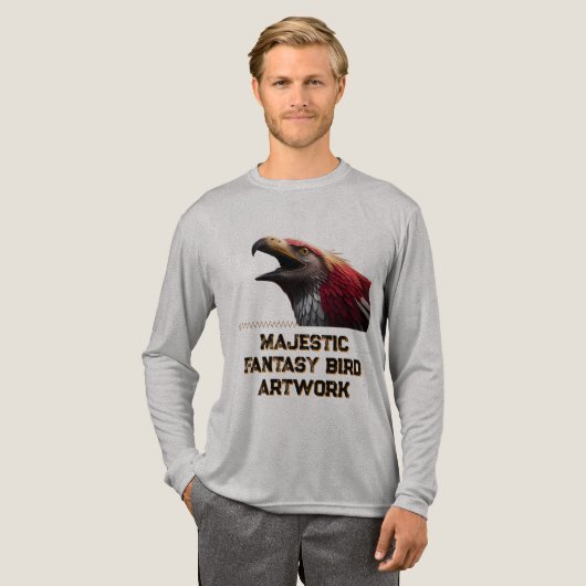 Fantastische Vogel Kunstwerken Tri-Blend Shirt (Voorkant)