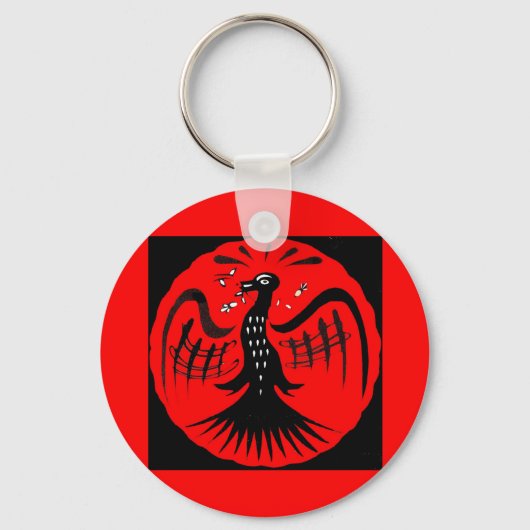 fantastische vogel voor vogelvolkstip sleutelhanger (Voorkant)