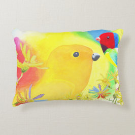 Fantastische vogels accent kussen