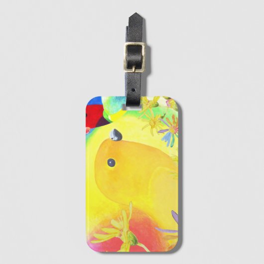 Fantastische vogels bagagelabel (Voorkant (verticaal))