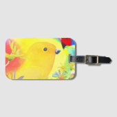 Fantastische vogels bagagelabel (Voorkant (horizontaal))